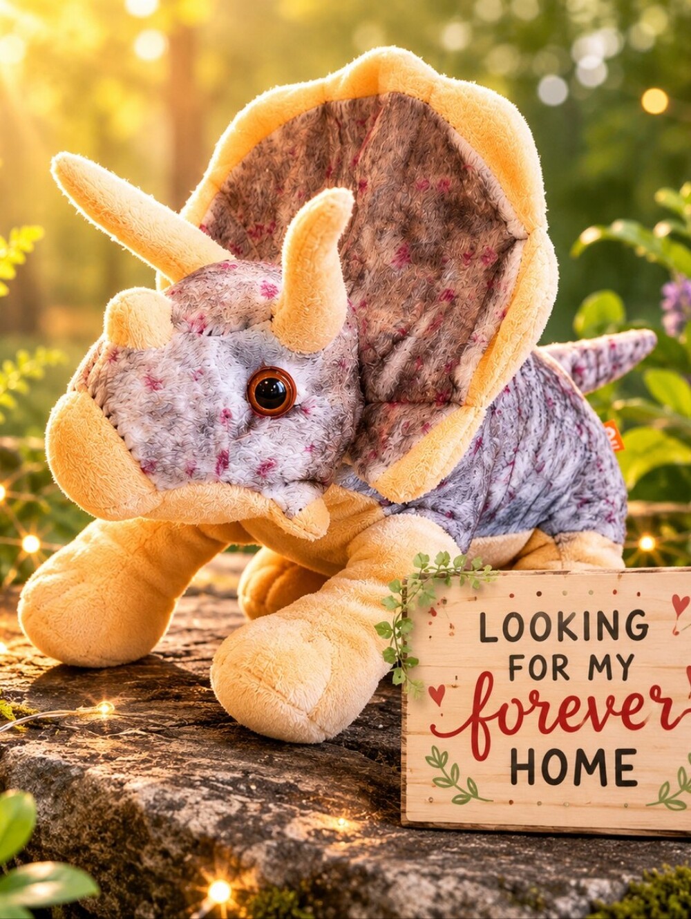 Wild Republic Triceratops Plush - OS